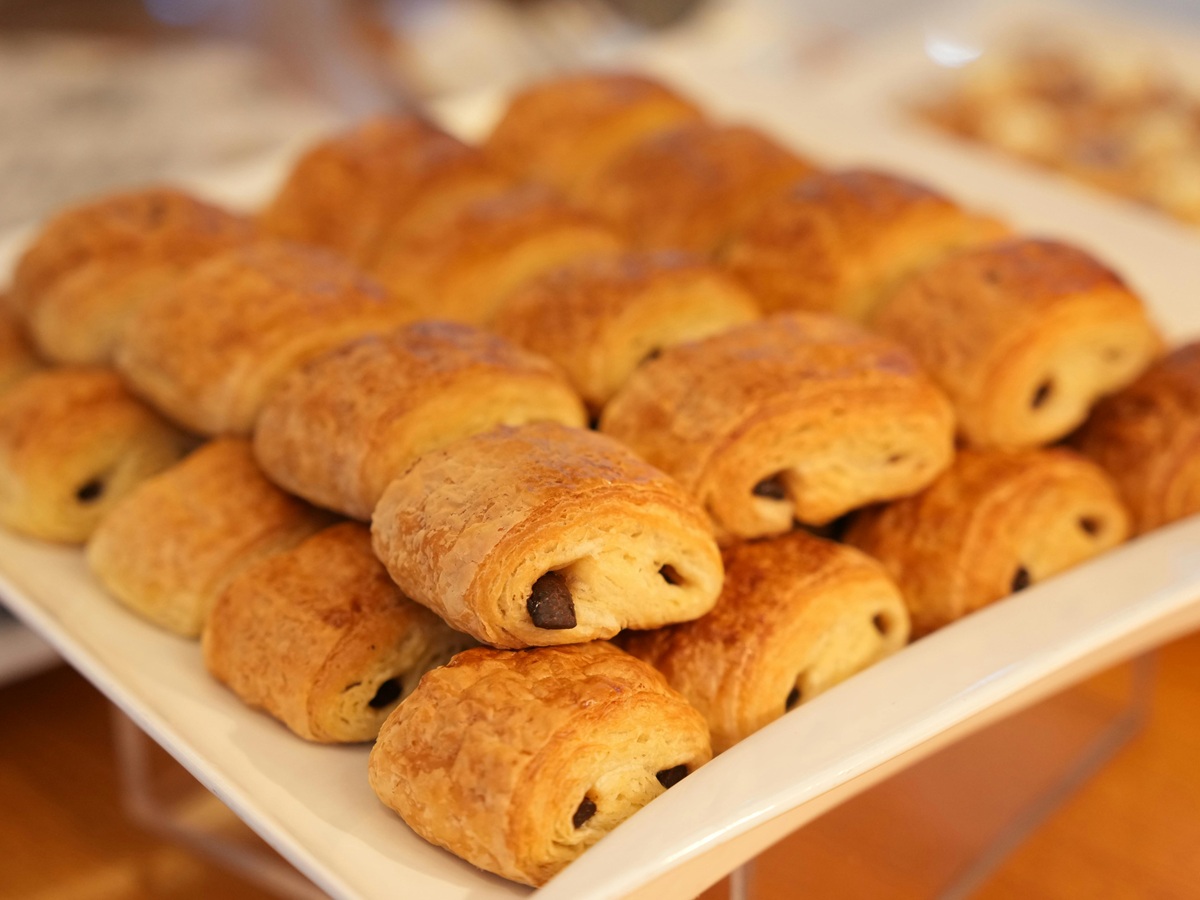 French pastry pain au chocolat, also called chocolatine in Occitanie, symbol of French language and culture