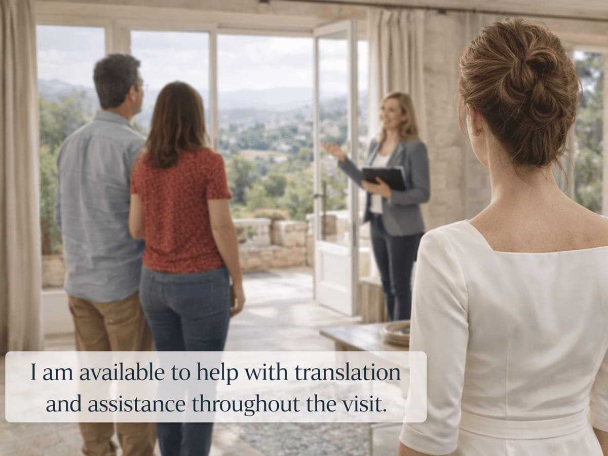Personal French companion guiding expats through property visits and relocation services in France 