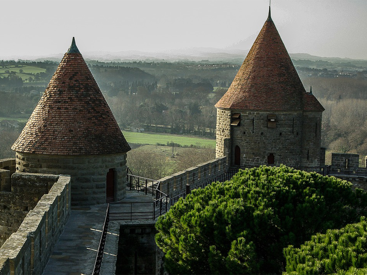 Carcassonne history French immersion with Eliane