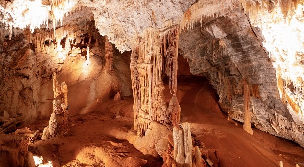 Limousis Caves visit with Eliane your French immersion teacher in South of France