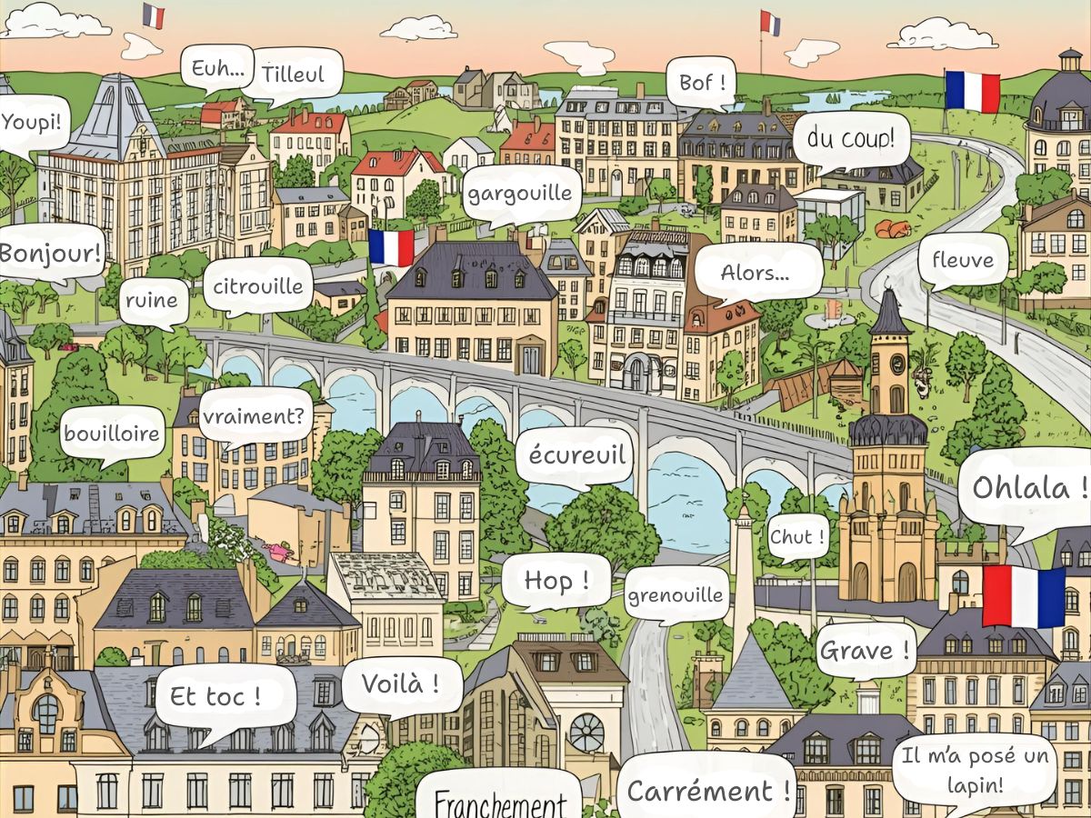 French houses with french vocabulary words and conversations